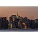 Midtown Manhattan Skyline At Sunset - New York City United States of America Poster Print by F. M. Kearney 38 x 24 - Large