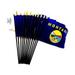Box of 12 Montana 4 x6 Miniature Desk & Table Flags; 12 American Made Small Mini Montana State Flags in a Custom Made Cardboard Box Specifically Made for These Flags