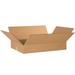 SI PRODUCTS Flat Corrugated Boxes 24 x 16 x 4 Kraft 25/Bundle BS241604