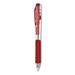 Wow! Gel Pen Retractable Medium 0.7 Mm Red Ink Clear/red Barrel Dozen | Bundle of 2 Dozen