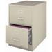 Pemberly Row Modern 25-in Deep Metal 2 Drawer Vertical File Cabinet Beige Putty