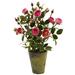 Nearly Natural Pink French Rose Garden Artificial Flowers