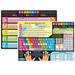 Smart Poly Learning Mat 12 x 17 Double-Sided Keyboard Basics & Internet Safety | Bundle of 5
