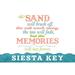 Siesta Key Florida Beach Memories Last Forever (16x24 Giclee Gallery Art Print Vivid Textured Wall Decor)