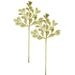 Queens of Christmas 24 in. Glittered Leaf Pick for Christmas Decoration Gold - Pack of 2