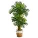 Nearly Natural 6 Hawaii Palm Artificial Tree in Natural Jute Planter