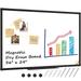 X BOARD Dry Erase Board 24 x 36 White Board Wall Mounted Aluminum Frame 2 x 3 Magnetic Whiteboard