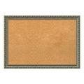 Amanti Art Natural Cork Board Wood Framed Parisian Silver Bulletin Board 26 in. x 18 in.