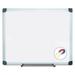 MasterVision Value Lacquered Steel Magnetic Dry Erase Board 24 x 36 White Surface Silver Aluminum Frame