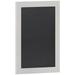 Flash Furniture Canterbury 18 x 24 Solid White Rustic Magnetic Wall Mounted Chalkboard