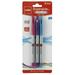 Cello Superglide Ballpoint Pen - Assorted Fashion Colors Pink Purple & Turquoise 3ct Blister (6 Packs)