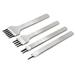 4pcs Prong Lacing Stitching Punch Leather DIY Craft Kits High Carbon Steel Hole Punches - 6mm