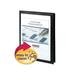 Frame View Poly Two-Pocket Folder 100-Sheet Capacity 11 X 8.5 Clear/black 5/pack | Bundle of 2 Packs