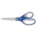 2Pc Westcott KleenEarth Soft Handle Scissors 8 Long 3.25 Cut Length Blue/Gray Straight Handle (15554)D6