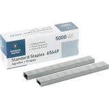 Business Source Chisel Point Standard Staples - 210 Per Strip - 1/4 Leg - 1/2 Crown - Holds 30 Sheet(s) - Chisel Point - Silver5000 / Box | Bundle of 5