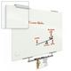 Best-Rite Visionary Magnetic Glass Dry Erase Whiteboard with Exo Tray System 35.43 x 47.24 White