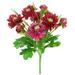 Artificial Chrysanthemum Bouquet Simulation Flower Table Centerpiece Floral Decor Home Office Fake Flower Rose Red