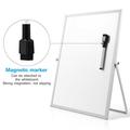 Small Whiteboard Dry Erase Boards Portable White Board Double Sided Magnetic Board Stand Desktop White Boards Easel for Kids Students Teacher for School Home Kitchen Office 14x11 Inch