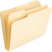 Nature Saver 1/3 Tab Cut Letter Recycled Top Tab File Folder - 8 1/2 x 11 - 3/4 Expansion - Top Tab Location - Assorted Position Tab Position - Manila - Manila - 100% Recycled - | Bundle of 5