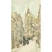 A Wanderer in London 1906 St. Dunstan s in the East Poster Print by Nelson Dawson (18 x 24)