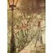 Christmas Carol 1915 Bob Cratchit on Cornhill Poster Print by A. Rackham (24 x 36)