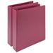 Samsill 2048118 1.5 in. Earths Choice Fashion Round Ring View Binder Berry - Pack of 2