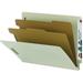 Nature Saver Letter Recycled Classification Folder - 8 1/2 x 11 - 2 Fastener(s) - 2 Fastener Capacity for Folder - 2 Divider(s) - Gray - 100% Recycled - 10 / Box | Bundle of 10 Boxes