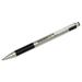 2PK AbilityOne 7520016661049 SKILCRAFT Zebra Ballpoint Pen Retractable Medium 1 mm Black Ink Stainless Steel Barrel 2/Pack