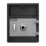 Mesa Safe MESA MFL2118C 1.9 cu ft Depository Safe All Steel with Combination Lock Two tone Black & Grey