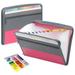 TINKER 13 Pocket Expanding File Folder with Sticky Labels Accordion File Folder Document Organizer Expanding Zip File Folder with Zipper Closureï¼ŒLetter A4 Paper Document Accordion Folder