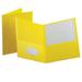 Oxfordâ„¢ Twin-Pocket Portfolios Yellow Pack Of 10