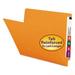 Smead Shelf-Master Reinforced End Tab Colored Folders Straight Tabs Letter Size 0.75 Expansion Orange 100/Box