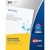 Avery-2PK Avery® Economy-Weight Sheet Protectors - For Letter 8 1/2 X 11 Sheet - Clear - Polypropylene -