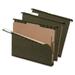 Pendaflex-1PK Surehook Reinforced Hanging Divider Folders 1 Divider Letter Size Green 10/Box