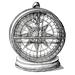 Compass 1600. /Na Compass From William Gilbert S De Magnete. Woodcut London 1600. Poster Print by (24 x 36)
