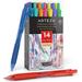 Arteza Retractable Gel Ink Colored Pens Set Bright Colors - Doodle Draw Journal - 14 Pack