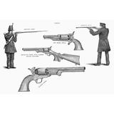 Colt Weapons 1867. /Na Selection Of American Colt Weapons. Wood Engraving 1867. Poster Print by (24 x 36)