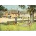 Cotswolds 1920 Old Stocks Stow on the Wold Poster Print by George F. Nicholls (24 x 36)