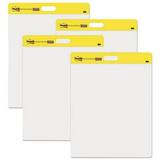 Post-it Easel Pads 566 Self Stick Wall Easel Unruled Pad 20 x 23 White 20 Sheets 4 Pads/Carton