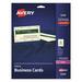 Avery-1PK Printable Microperforated Business Cards W/Sure Feed Technology Laser 2 X 3.5 Ivory 250 Cards 1