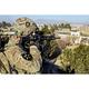 U.S. Army soldier scans for security threats from the rooftop Poster Print (17 x 11)