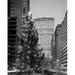USA New York City Park Avenue Street scene with Christmas tree Poster Print (24 x 36)