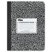 Tops Composition Book w/Hard Cover Wide Rule 9-3/4 x 7-1/2 White 100 Sheets/Pad