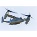 A U.S. Marine Corps V-22 Osprey flies over Santa Rosa California Poster Print