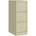 Lorell Commercial-Grade Putty Vertical File - 15 x 22 x 40.2 - 3 x Drawer(s) for File - Letter - Vertical - Ball-bearing Suspension Removable Lock Pull Handle Wire Manage | Bundle of 10 Each