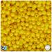 BeadTin Bright Yellow Opaque 6mm Faceted Round Plastic Beads (600pcs)