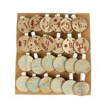 Christmas Decoration DIY Christmas Wooden Decorations 1 To 24 Calendar Clip Creative Christmas Decorations 24 Countdown Wall Organizer for Kitchen with Calendar