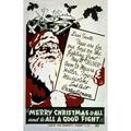 Bad Dog Posters Wwii War Propaganda Merry Christmas 11Inx17In Mini Poster 11x17 poster