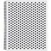 TOPS Polka Dot Design Spiral Notebook Double Wire Spiral - College Ruled - 3 Hole(s) - 0.5 x 9.5 11.1 Polka Dot - Micro Perforated Hole-punched Durable Wear Resistant Damage Resistant - 1Each