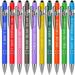 10 Pieces Office Pens Ballpoint Pen Funny Quotes Inspirational Pen with Stylus Tip Motivational Messages Pen Metal Black Ink Pens Encouraging Stylus Pen